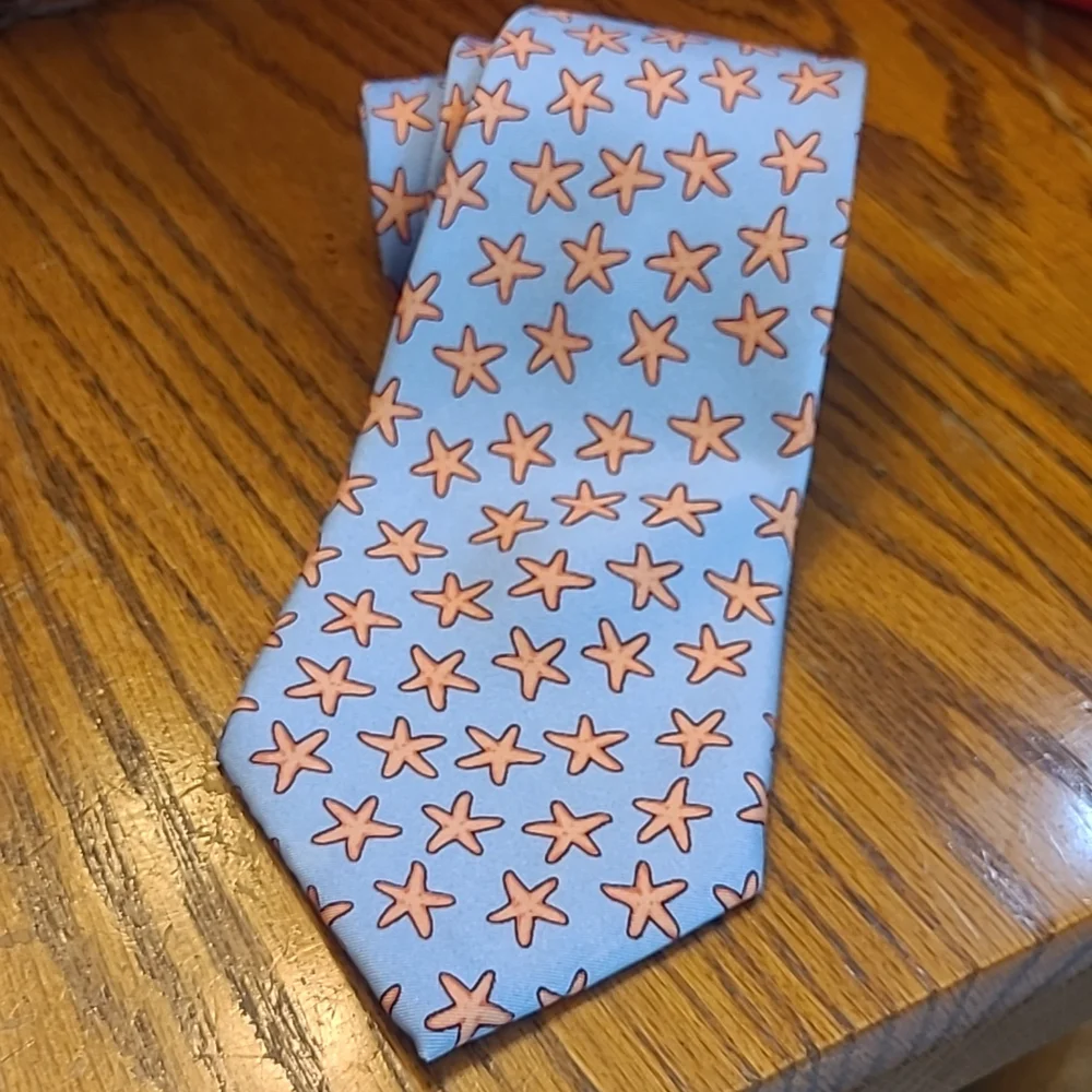 🌟3/$20 Peter Blair Silk Boys Tie Seastar Starfish